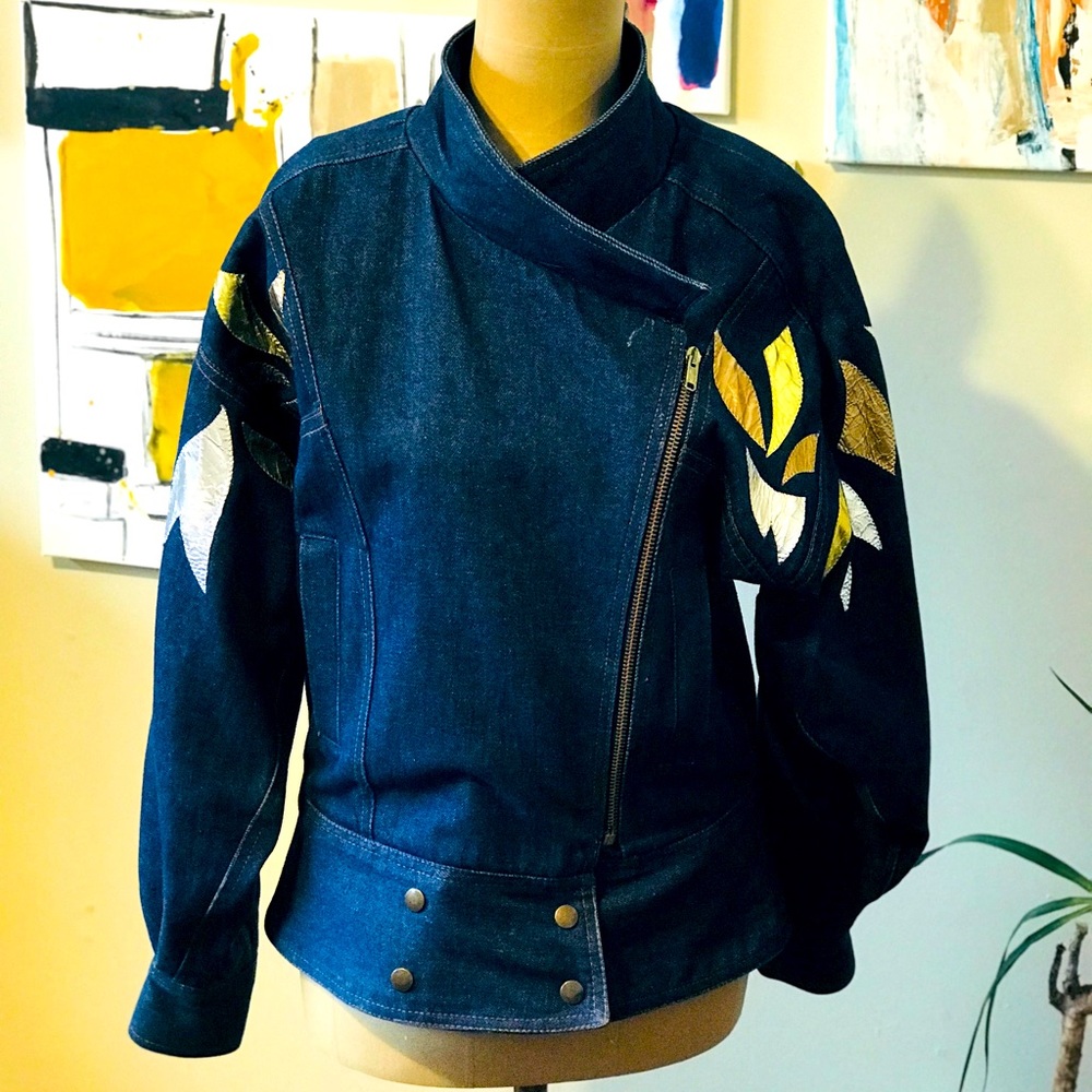 LILLIE RUBIN Gorgeous Vintage Jean Jacket